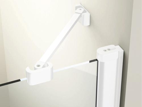 Ravak Chrome CRV2 100 cm zuhanykabin ajtó Transparent üveggel, matt fehér 1QVA0E00Z1
