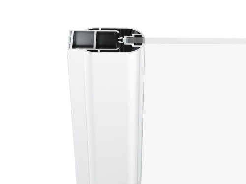 Ravak Chrome CSD1 90 cm zuhanyajtó Transzparent üveggel, matt fehér 0QV70E00Z1