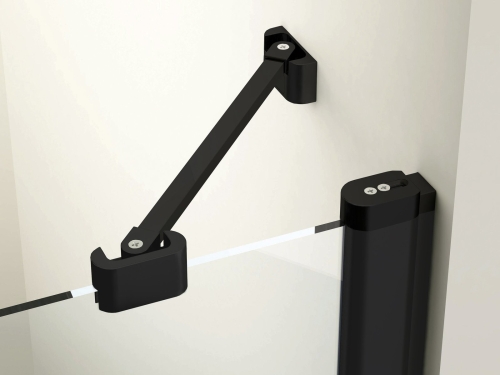Ravak Chrome CSD2 120 cm zuhanyajtó Transzparent üveggel, fekete 0QVGC300Z1