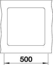 BLANCO SUBLINE 400-F munkalappal szintbe építhető SILGRANIT mosogató, kávé 523499