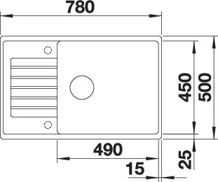 BLANCO ZIA XL 6 S Compact SILGRANIT mosogató lefolyó-távműködtetővel, antracit 523263