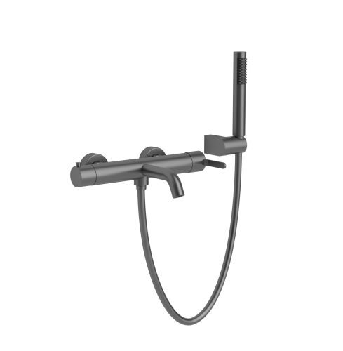 Wellis Altona kádtöltő csaptelep zuhanyszettel, gun metal ACS0414