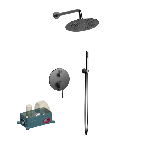 Wellis Altona falsík alatti zuhanyrendszer, gun metal WZ00108