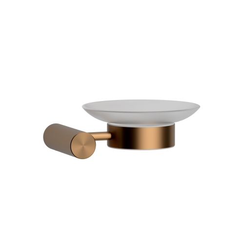 Wellis Ischia fali szappantartó, szálcsiszolt rose gold WE00213