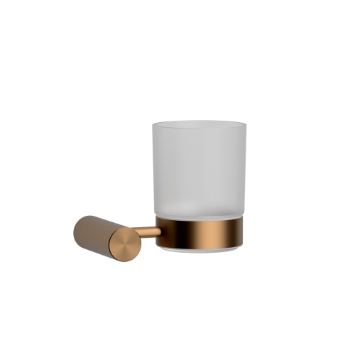 Wellis Ischia fali fogkefetartó pohár, szálcsiszolt rose gold WE00214