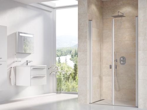 Ravak Chrome CSDL2 100 cm zuhanyajtó Transzparent üveggel, szatén 0QVACU0LZ1