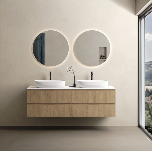 Marmy CODE TOP 160x50 dupla, pultos függesztett alsószekrény, 4 fiók, laminált Honey Oak 20 46 24 16 00 85