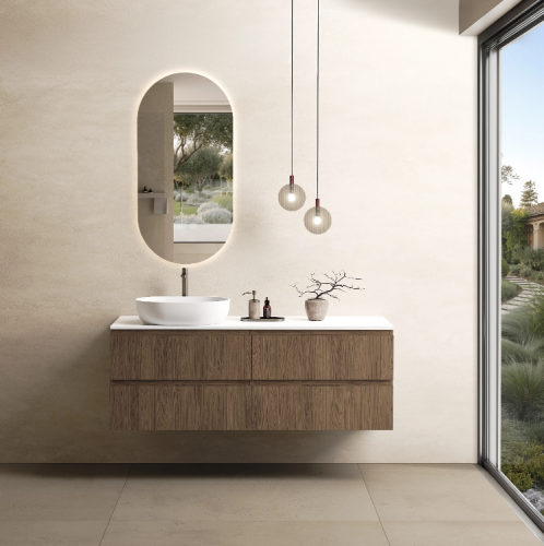 Marmy CODE TOP 140x50 cm balos, pultos függesztett alsószekrény, 4 fiók, laminált Brown Oak 20 51 24 14 13 86