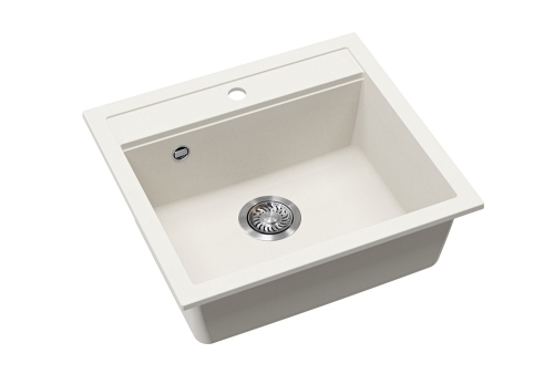 Evido QUADRO 6 gránit mosogató, fehér 442205