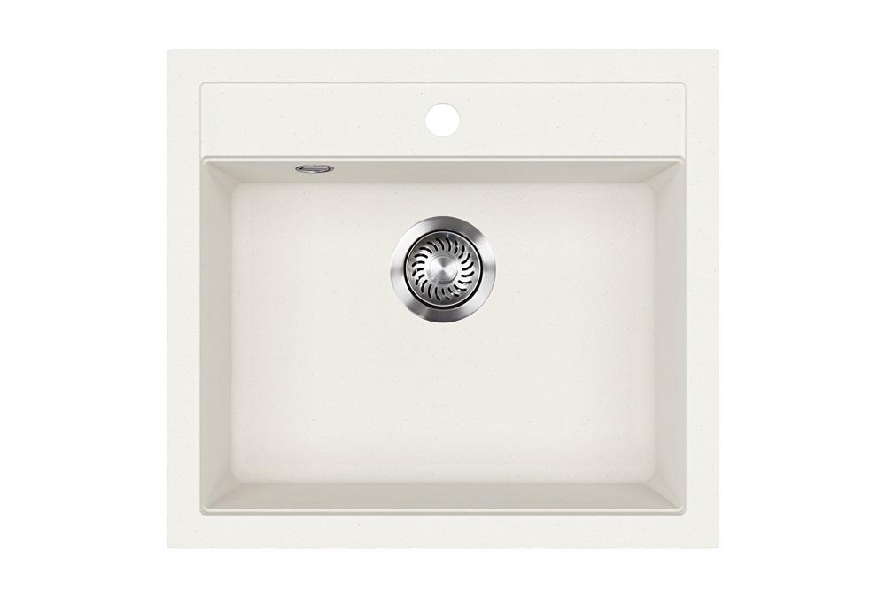 Evido QUADRO 6 gránit mosogató, fehér 442205