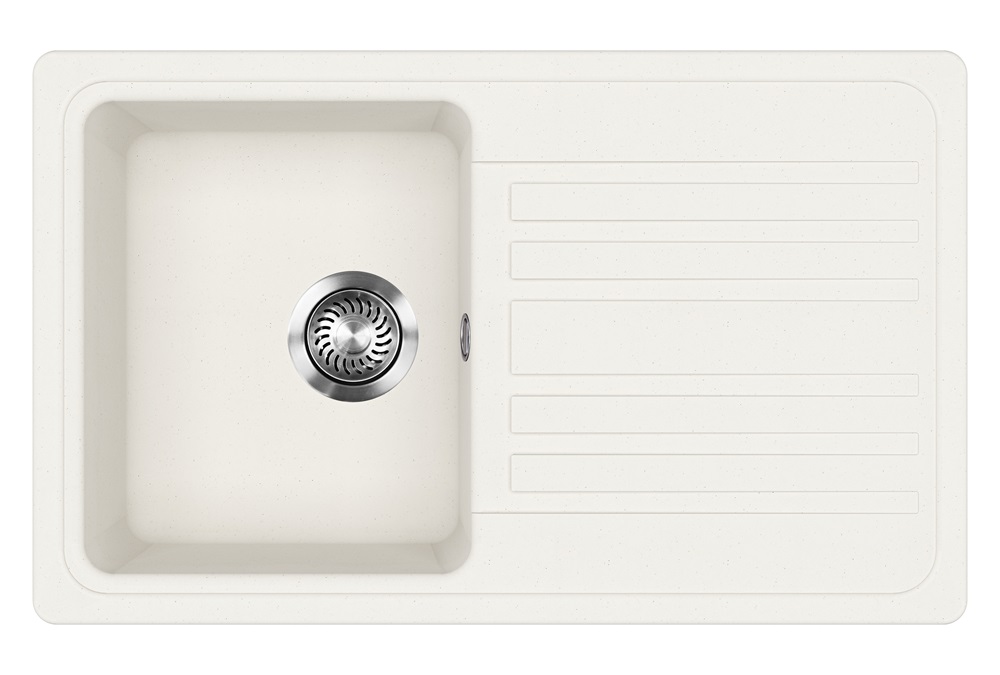 Evido HOME 45 S gránit mosogató, fehér 442206