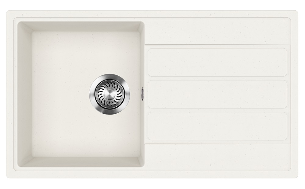 Evido EASY 45 S gránit mosogató, fehér 442208