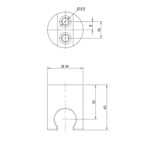 Sapho MINIMAL kézizuhany tartó, matt inox MI537
