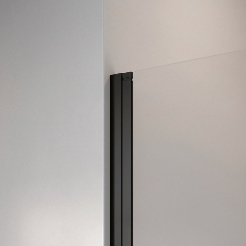 Radaway Nes 6 Black PTD szögletes zuhanykabin, matt fekete 10051000-91-01+10051300-91-01