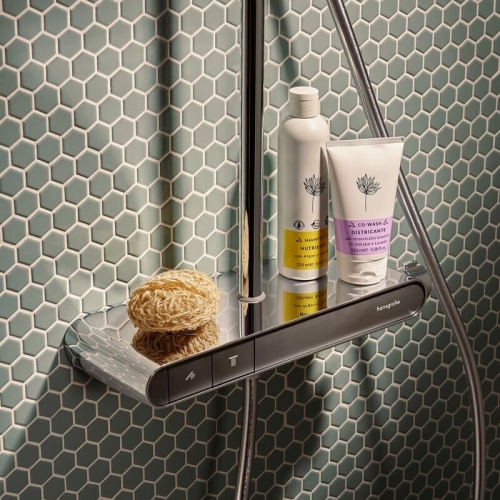 Hansgrohe Activera Q Showerpipe 290/180 1jet EcoSmart+, ShowerTablet Select 360 termosztáttal, króm 28649000
