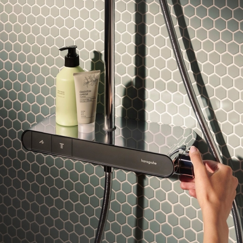 Hansgrohe Activera Q Showerpipe 290/180 1jet EcoSmart+, ShowerTablet Select 360 termosztáttal, króm 28649000