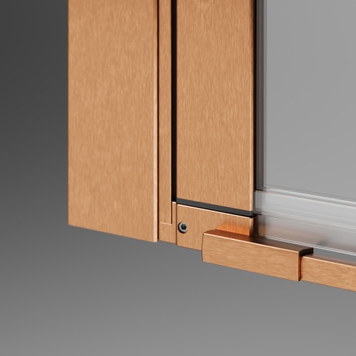 Radaway Nes 6 Brushed Copper DWD I 120 cm zuhanyajtó, szálcsiszolt réz 10027120-93-01