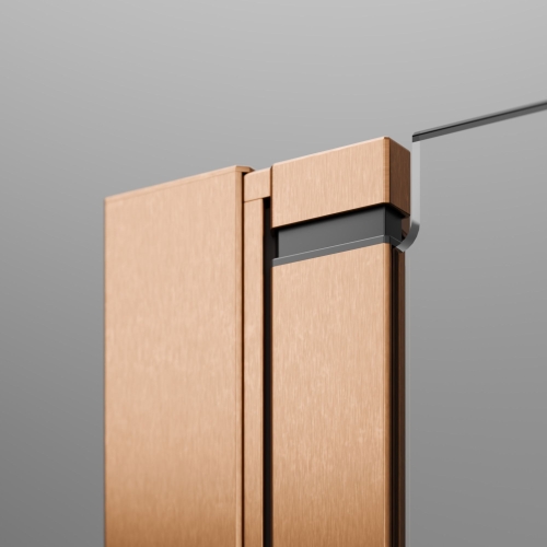 Radaway Nes 6 Brushed Copper DWD I 120 cm zuhanyajtó, szálcsiszolt réz 10027120-93-01