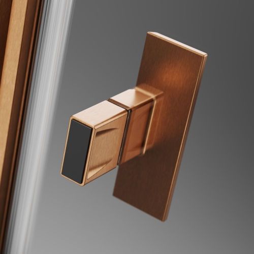 Radaway Nes 6 Brushed Copper DWD I 120 cm zuhanyajtó, szálcsiszolt réz 10027120-93-01