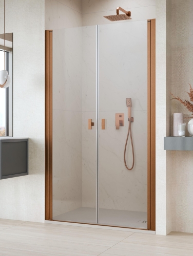 Radaway Nes 6 Brushed Copper DWD I 120 cm zuhanyajtó, szálcsiszolt réz 10027120-93-01
