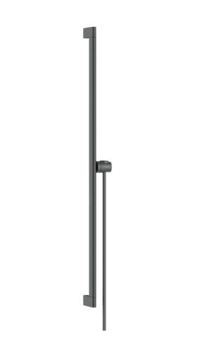 Hansgrohe Unica S Puro 90 cm zuhanyrúd Isiflex 160 cm zuhanycsővel, szálcsiszolt fekete króm 24405340