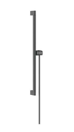Hansgrohe Unica S Puro 65 cm zuhanyrúd Isiflex 160 cm zuhanycsővel, szálcsiszolt fekete króm 24402340