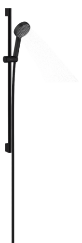 Activera Select S EcoSmart+ 95 2jet kézizuhany 90 cm zuhanyrúddal, matt fekete 28865670