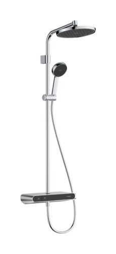Hansgrohe Activera S Showerpipe EcoSmart+ 240 1jet ShowerTablet Select 360 Varia termosztátos zuhanyrendszer, króm 28639000