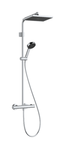 Hansgrohe Activera Q Showerpipe EcoSmart 290/180 1jet Ecostat Fine termosztátos zuhanyrendszer, króm 28748000