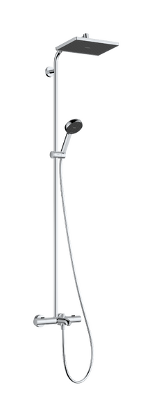 Hansgrohe Activera Q Showerpipe EcoSmart 290/180 1jet Ecostat Fine termosztátos zuhanyrendszer kádtöltővel, króm 28753000