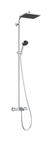 Hansgrohe Activera Q Showerpipe EcoSmart 290/180 1jet Ecostat Fine termosztátos zuhanyrendszer kádtöltővel, króm 28753000