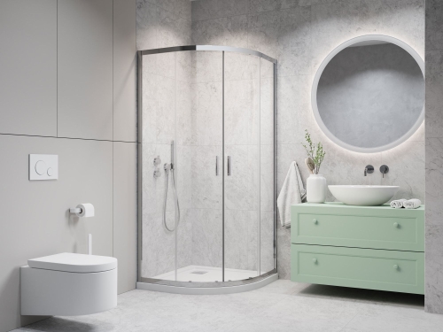 Radaway Alienta E 80x100 cm íves zuhanykabin, króm 10248010-01-01