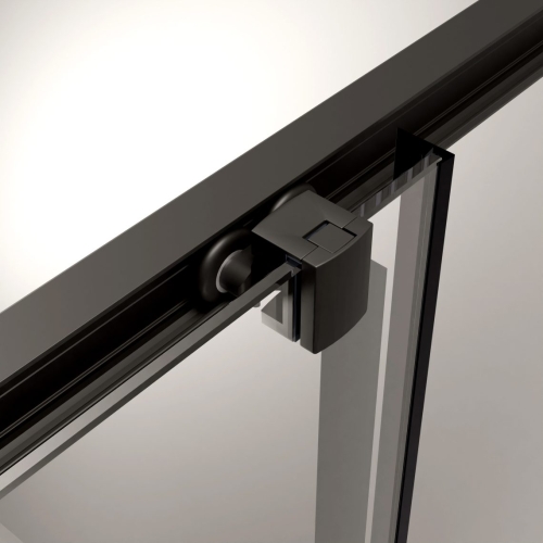 Radaway Alienta Black A 90x90 cm íves zuhanykabin, fekete 10229090-54-01