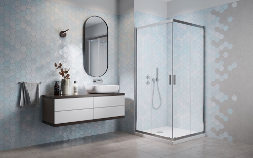Radaway Alienta C 80x90 cm szögletes zuhanykabin, króm 10258090-01-01