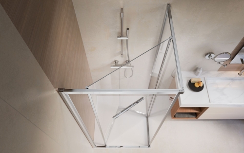 Radaway Alienta SD I 90x90 cm szögletes zuhanykabin, króm 10191990-01-01
