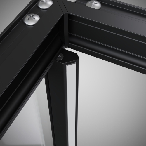 Radaway Alienta Black SD I 90x90 cm szögletes zuhanykabin, fekete 10191990-54-01