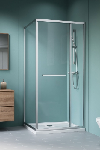 Radaway Alienta SD II 90x80 cm szögletes zuhanykabin, króm 10192980-01-01