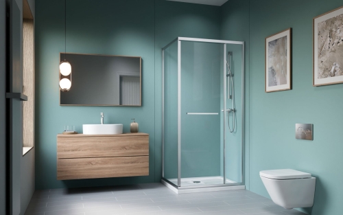 Radaway Alienta SD II 90x80 cm szögletes zuhanykabin, króm 10192980-01-01