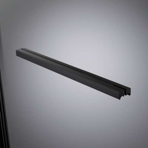 Radaway Alienta Black SD II 100x80 cm szögletes zuhanykabin, fekete 10192180-54-01