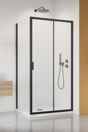 Radaway Alienta Black S 90 cm oldalfal, fekete 10270090-54-01