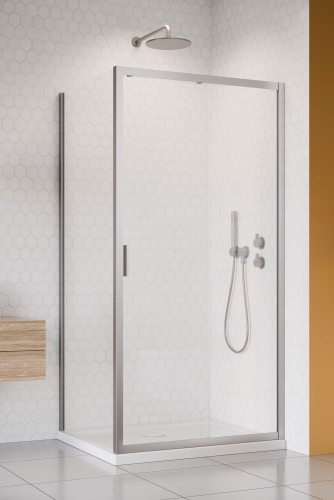 Radaway Alienta Brushed Nickel DWJ 100 cm zuhanyajtó, szálcsiszolt króm 10260100-91-01