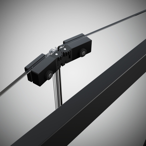 Radaway Alienta Black DWB 100 cm zuhanyajtó, fekete 10180100-54-01