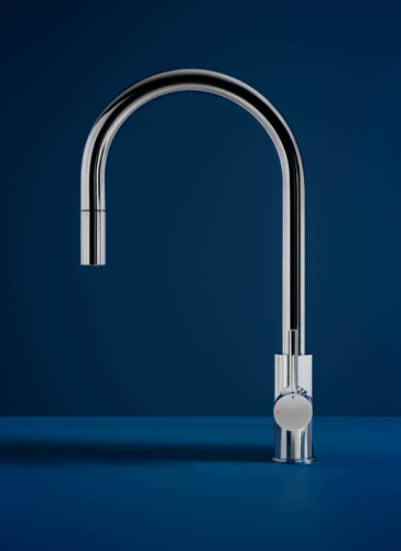 Roca Aquafy Cold- Start-os víztisztítós konyhai csaptelep kihúzható kifolyóval, króm A5A8D3GC00