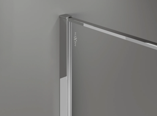 Mexen Kioto 120 cm Walk-in zuhanyfal Crackle átlátszó üveggel, króm 800-120-101-01-04-X