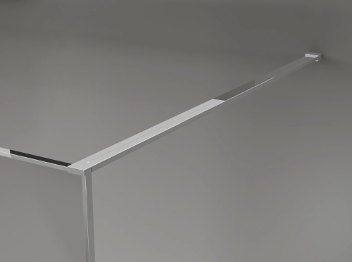 Mexen Kioto 120 cm Walk-in zuhanyfal Crackle átlátszó üveggel, króm 800-120-101-01-04-X