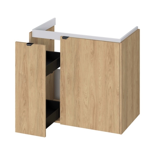 Cersanit OVIDA 80 cm alsószekrény mosdóval, hickory tölgy S4047-006
