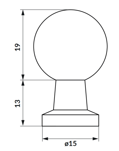Cersanit MILLE fogantyú, króm S599-0184