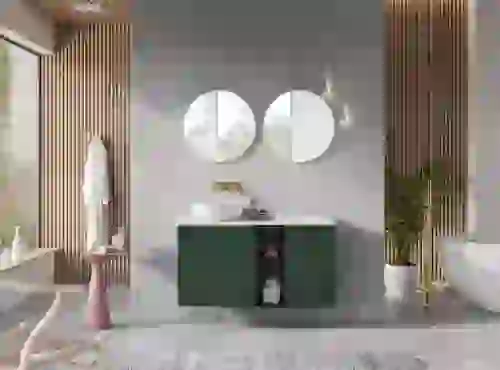 AREZZO design MONTEREY 60 cm-es alsószekrény 1 fiókkal szifonkivágással, matt zöld AR-168558