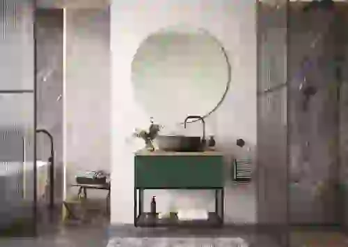 AREZZO design MONTEREY 60 cm-es alsószekrény 1 fiókkal szifonkivágással, matt zöld AR-168558