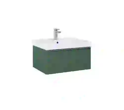 AREZZO design MONTEREY 60 cm-es alsószekrény 1 fiókkal szifonkivágással, matt zöld AR-168558